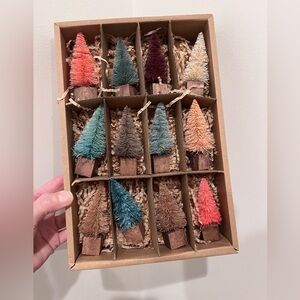 Terrain/Anthropologie Bottle Brush Tree Set New in Box